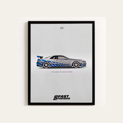 Skyline Blue Spirit Print