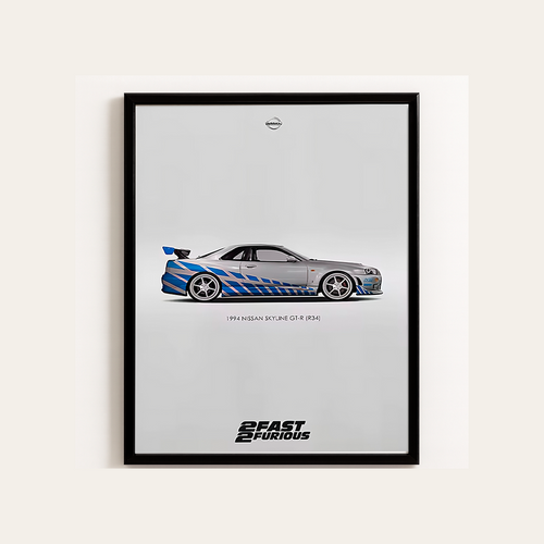 Skyline Blue Spirit Print